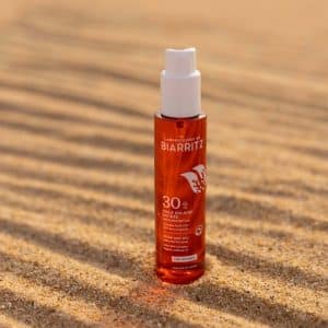 Huile solaire satinée spf30 - Laboratoires de Biarritz