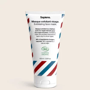 Masque exfoliant visage pour homme - Sapiens