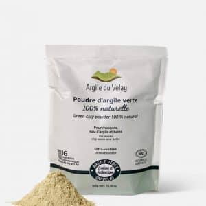 Poudre d'Argile Verte du Velay ultra-ventilée - Beliflor