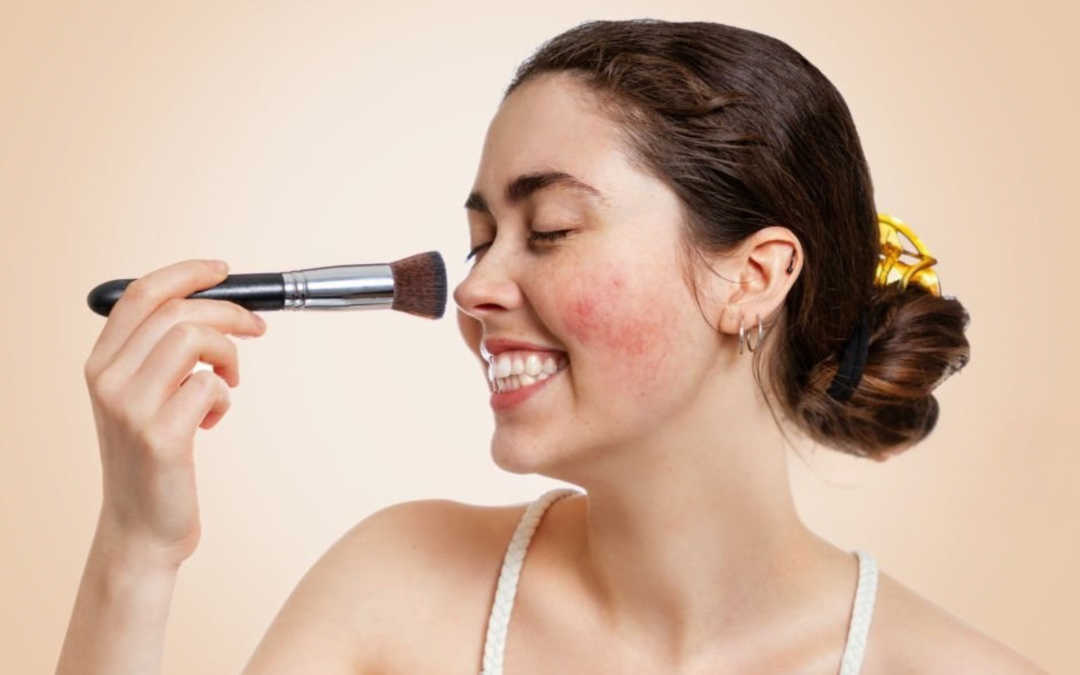 Maquillage en cas de rosacée : comment faire sans risque ?