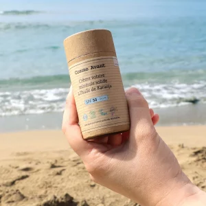 Crème Solaire Minérale Solide SPF50 à l'Huile de Karanja - COMME AVANT - 80g